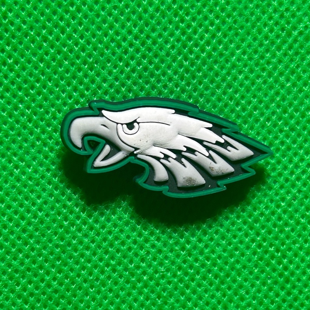 🌼 (5/$10 or 10/$15) NEW “NFL” Croc Charm Collection Philadelphia Eagles Football